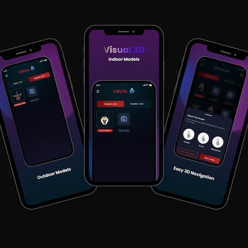 Visual3D, sign-in flow